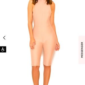 NUDE SCUBA JERSEY KNEE LENGTH JUMPSUIT